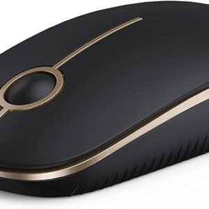 VssoPlor Wireless Mouse, 2.4G Slim Portable Computer Laptop Mouse with Nano Receiver Quiet Silent Optical Mice for Notebook