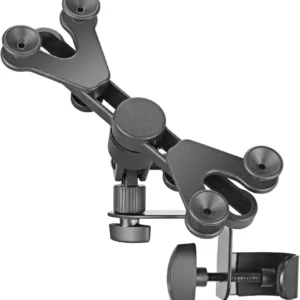 Amazon Basics Adjustable Tablet/iPad Mic Stand Holder for Music Performance, Black