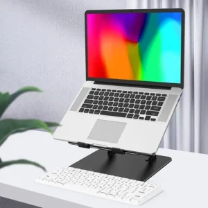 Adjustable Laptop Stand for Desk, Metal Foldable Laptop Riser Holder